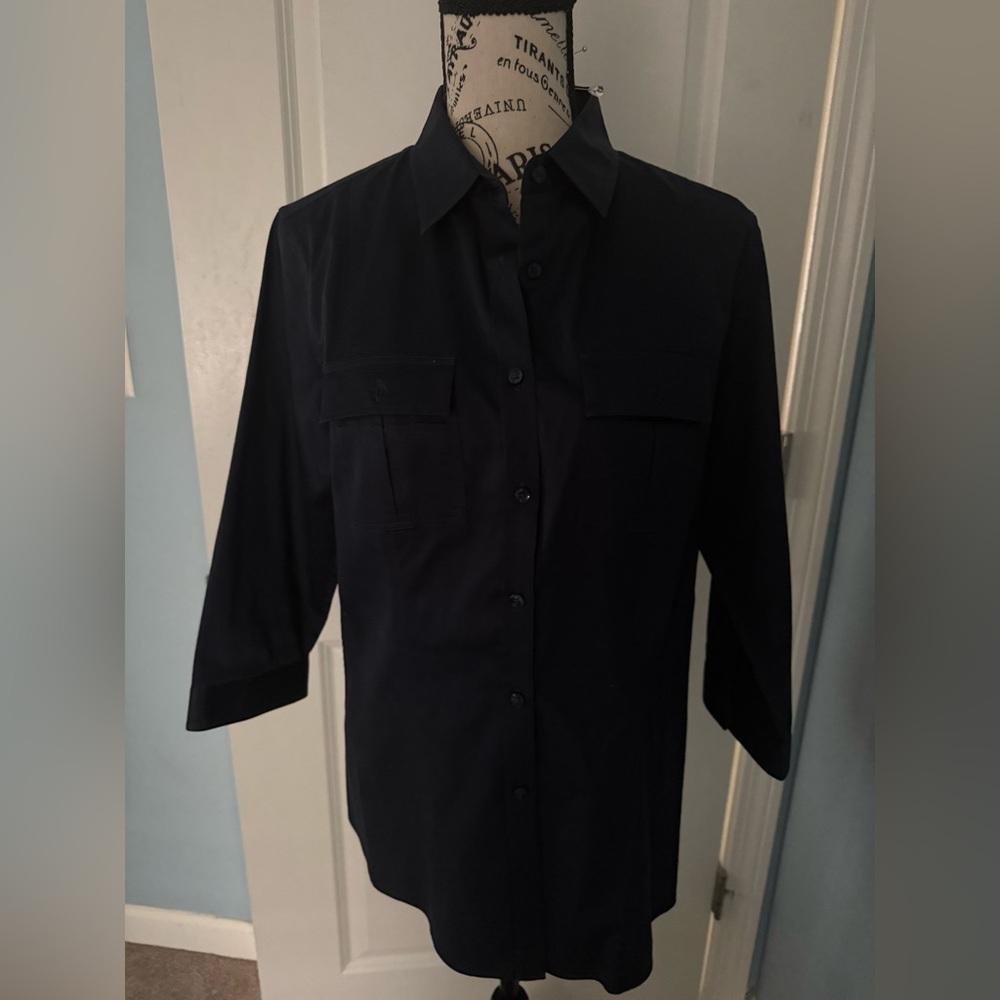 Pink by Thomas pink 3/4 sleeve button down